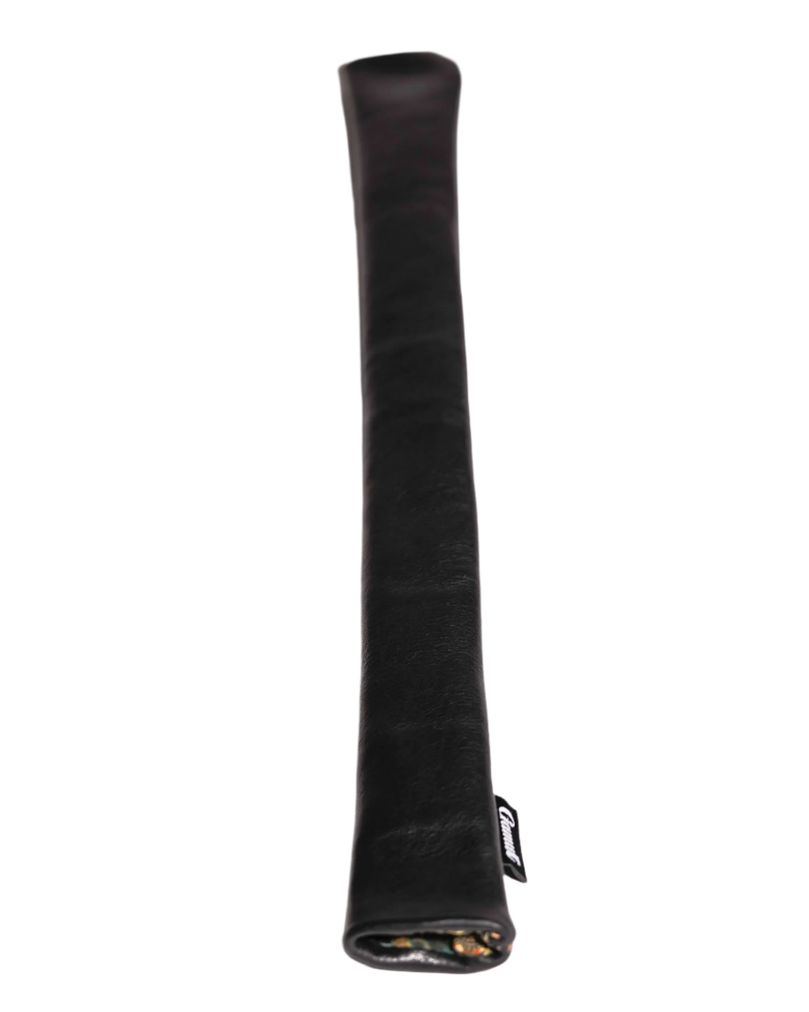black leather alignment stick cover